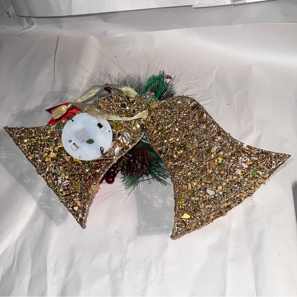 Lighted Color Changing Christmas Bells Gold Bells - Picture 9 of 11
